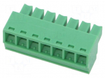Connector: pluggable terminal block | plug | female | 8A | 160V | green