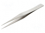 Tweezers | 125mm | for precision works | Blade tip shape: sharp