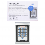 Access control keypad PNI DK220, stand alone, exterior and interior, IP65, with 2 relays