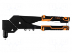 Hand riveting press | bi-component plastic handles,swivel head