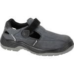 Jalan&otilde;ud, t&ouml;&ouml;riided | Isikukaitsevahendid // T&ouml;&ouml;jalan&otilde;ud, Turvasaapad, Kummikud // Sandały zamszowe szaro-czarne, s1 fo sr, "40", ce, lahti