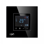 PNI CT26B WiFi smart thermostat for electric underfloor heating or pumping group, floor sensor included, 10A, recessed mounting, control from the Tuya Smart application, daily programming, manual/auto