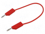 Test lead | 60VDC | 30VAC | 32A | Len: 250mm | red | Material: brass