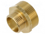 Splice terminal: nipple | male-male,reductive | brass CW617N | BR