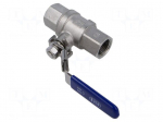 Ball valve | max.65bar@<100&deg;C | 1.4408 stainless steel | G316