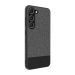 Back panel cover iLike Samsung Galaxy S23 Plastic Leather Back Cover Gray