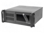 Enclosure: ATX server | Standard: 19" | 4U | black | Z: 117mm | X: 430mm