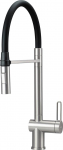 Kitchen tap w/flexible spout 2 spray modes