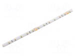 LED tape | white warm | 3528 | LED/m: 60 | 8.5mm | white PCB | IP65 | 120&deg;