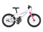 Author Record 16 bike, Extreme White/Suzy Pink