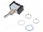 Switch: toggle | Pos: 2 | SPST | ON-ON | 20A/125VAC | Toggle: round