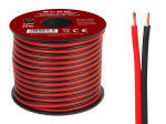 Helis&uuml;steemid ja tarvikud // Akustika s&uuml;steemide kaablid // 73-345# Przew&oacute;d głośnikowy 2x1,50mm czarno-czerwony 25m