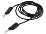 Test lead | 60VDC | 30VAC | 32A | Len: 1.5m | black | Material: brass