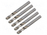 Drill bit | for metal | &Oslash;: 6mm | L: 66mm | Working part len: 28mm | short