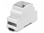 Enclosure: for DIN rail mounting | No.of mod: 2