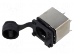 Connector: RJ45 | socket | Cat 5e | shielded,with cover | 8p8c | THT