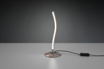 Trio Snake II LED table lamp brushed steel gaismeklis R52961107 4017807476576