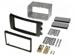Radio mounting frame | Smart | 2 DIN | black