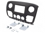 Radio mounting frame | Nissan,Opel,Renault | 2 DIN | matt black