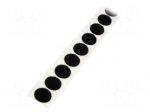 Tape: hook and loop | loop | caoutchouc | black | Application: fixing
