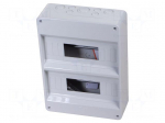 Enclosure: for modular components | IP40 | wall mount | white | 40 CD