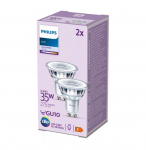 PHILIPS LED stikla 35W GU10 Auksti balta 4000K 36D 2 gab spuldze 8719514451575 929001218092