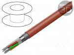 Wire | Cu | stranded | FEP | red | 300V | 30m | CPR: Eca | 22AWG | 6x22AWG
