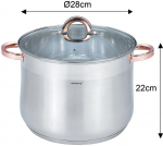 T&ouml;&ouml;riistad ja m&otilde;&otilde;teseadmed // Uued tooted t&ouml;&ouml;riistade, tarvikute kategoorias // Garnek stalowy z pokrywą, 13l, śr.28cm, klausberg, kb-7795