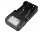 Charger: for rechargeable batteries | Li-Ion | 3.6/3.7V | 1A | 5VDC