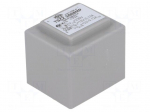 Transformer: encapsulated | 3VA | 230VAC | 12V | 12V | 0.12A | 0.12A | IP00