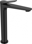 High basin mixer Nestos black gloss