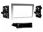 Radio frame | Porsche | 2 DIN | silver