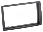 Radio frame | Citro&euml;n,Fiat,Opel,Peugeot | 2 DIN | black