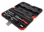 Wrench-set | 6-angles,socket spanner | Chrom-vanadium steel | 1/4"