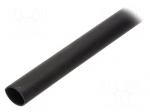Heat shrink sleeve | glued | 3.3: 1 | 27mm | L: 1m | black | -55&divide;110&deg;C