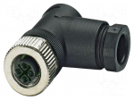 Connector: M12 | plug | PIN: 3 | 630V | angled | IP67 | screw terminal