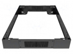 Cabinet socle | Dimensions: 800x100x600mm | steel | black