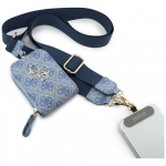 Guess 4G Metal Logo Universal Lanyard with Wallet / blue