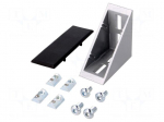 Angle bracket | for profiles | Width of the groove: 8mm