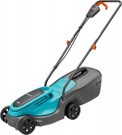 GARDENA Cordless Lawnmower PowerMax 30/18V P4A solo, 18V (black/turquoise, without battery and charger, POWER FOR ALL ALLIANCE)