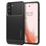 Maciņ&scaron; SPIGEN Rugged Armor ACS03986 priek&scaron; Samsung Galaxy S22 - Matēts melns
