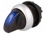 Switch: rotary | Stabl.pos: 3 | 22mm | blue | Illumin: M22-FLED,M22-LED