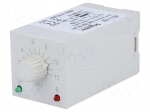 Timer | 10&divide;120s | DPDT | 230VAC/5A | 24&divide;48VAC | 24&divide;48VDC | undecal | IP40