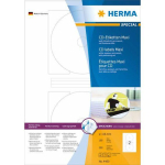 HERMA CD-sildid Maxi A4 valge 116 mm paberpakend 200 tk.