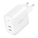 Logilink pistikupesaadapter, 2x USB-C, GaN, 40W