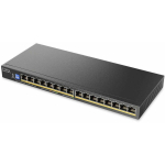 L&uuml;liti ZyXEL Zyxel GS1100-16EPS Slimline PoE+ 135W 16-pordiline Gigabit - DIP valija Juhtmeta l&uuml;liti