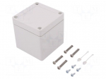 Enclosure: multipurpose | X: 82mm | Y: 84mm | Z: 85mm | TG PC | grey | IK08