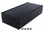 Enclosure: with panel | TUF | X: 80mm | Y: 160mm | Z: 42mm | aluminium