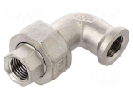 Splice terminal: 90&deg; elbow | max.10.5bar | 1.4408 stainless steel