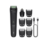 Trimmer Philips  PHILIPS Multigroom series 3000 trimmeris (7-in-1)  melns ar zaļu 8720689026543